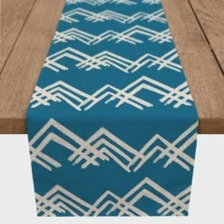 Blue Mountain 16x90 Poly Twill Table Runner 6 Blue Mountain 16x90 Poly Twill Table Runner -Northlight Shop D518353S 2