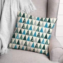 Cool Tree Pattern 18x18 Throw Pillow 5 Cool Tree Pattern 18x18 Throw Pillow -Northlight Shop D518355S 2