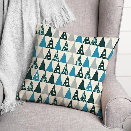 Cool Tree Pattern 18x18 Throw Pillow 3 Cool Tree Pattern 18x18 Throw Pillow - Image 3