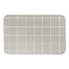 Designs Direct Dark On Light Grid Bath Mat, 34" X 21"