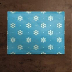 Simple Snowflake 18x14 Poly Twill Placemat -Northlight Shop D518377S 2