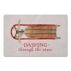 Dashing Sled 27x18 Floor Mat