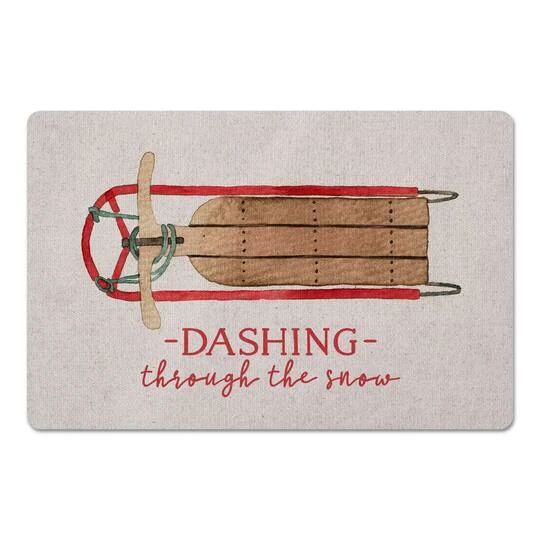 Dashing Sled 27x18 Floor Mat 1 Dashing Sled 27x18 Floor Mat