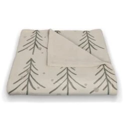 Tree Winter Snow 50x60 Coral Fleece Blanket -Northlight Shop D518504S 2