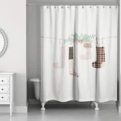 Most Wonderful Stockings Shower Curtain