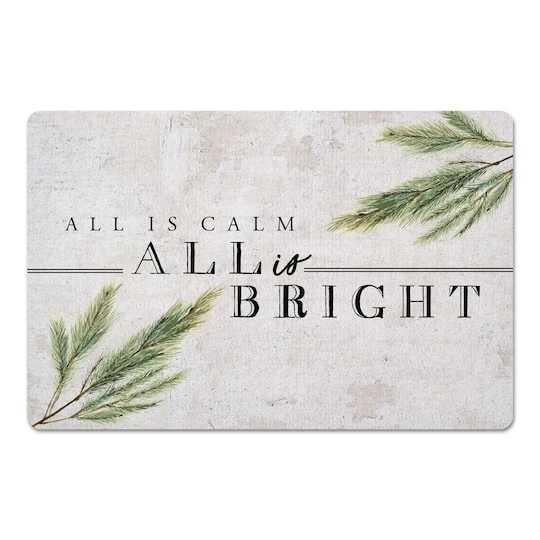 All Is Bright 27x18 Floor Mat 2 All Is Bright 27x18 Floor Mat - Image 2