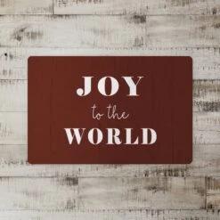 Joy To The World 27x18 Floor Mat -Northlight Shop D518548S 2