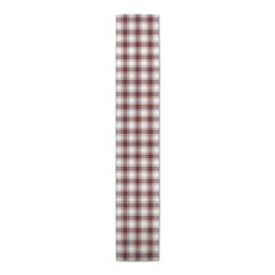 Red Gray Plaid 16x72 Cotton Twill Runner 7 Red Gray Plaid 16x72 Cotton Twill Runner -Northlight Shop D518562S 3