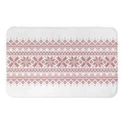 Designs Direct Knit Snowflakes Bath Mat, 34" X 21"