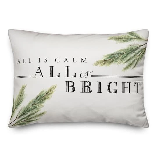 All Is Bright 14x20 Throw Pillow 2 All Is Bright 14x20 Throw Pillow - Image 2