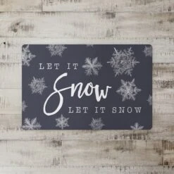 Let It Snow 27x18 Floor Mat -Northlight Shop D518601S 2