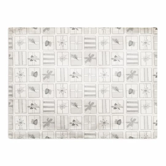 Silver Presents 18x14 Cotton Twill Placemat 2 Silver Presents 18x14 Cotton Twill Placemat - Image 2