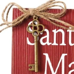10" Santa’s Key Door Sign 8 10" Santa’s Key Door Sign -Northlight Shop D531299S 3