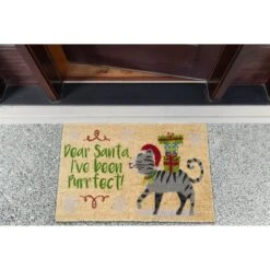 DII® Dear Santa, I've Been Purrfect Doormat -Northlight Shop D539794S 7
