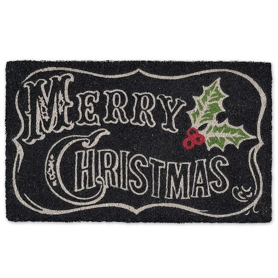 DII® Merry Christmas Chalkboard Doormat 1 DII® Merry Christmas Chalkboard Doormat