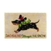 DII® Dachshund Through The Snow Doormat