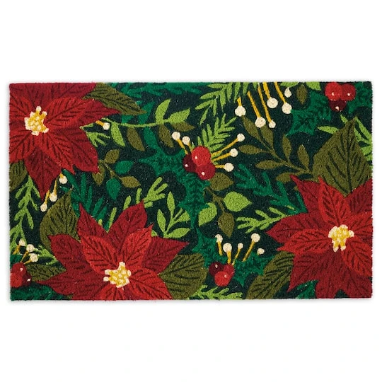 DII® Poinsettias Doormat 2 DII® Poinsettias Doormat - Image 2