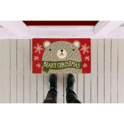 DII® Beary Christmas Doormat -Northlight Shop D539811S 5