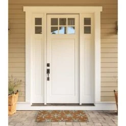 DII® Silver Snowflakes Glitter Doormat -Northlight Shop D539814S 2