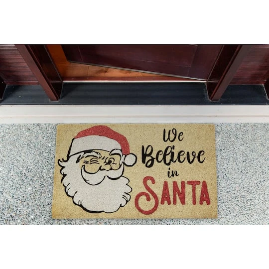 DII® We Believe In Santa Glitter Doormat 7 DII® We Believe In Santa Glitter Doormat - Image 7