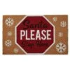 DII® Santa Please Stop Sign Doormat