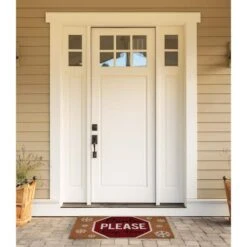 DII® Santa Please Stop Sign Doormat 10 DII® Santa Please Stop Sign Doormat -Northlight Shop D539816S 2