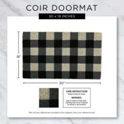 DII® Snowflake Lattice Doormat -Northlight Shop D539819S 4