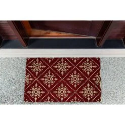 DII® Snowflake Lattice Doormat -Northlight Shop D539819S 6