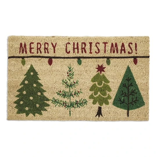 DII® Merry Christmas Trees Doormat 2 DII® Merry Christmas Trees Doormat - Image 2