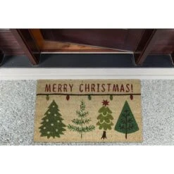 DII® Merry Christmas Trees Doormat 11 DII® Merry Christmas Trees Doormat -Northlight Shop D539822S 4