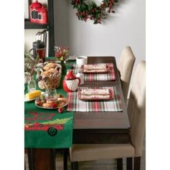 DII® Christmas Plaid Placemats, 6ct. -Northlight Shop D540025S 7