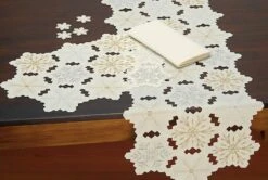 DII® Embroidered Snowflake Placemats, 4ct. -Northlight Shop D540029S 3