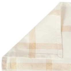 DII® 72" Gold Lurex Plaid Table Runner -Northlight Shop D540091S 5