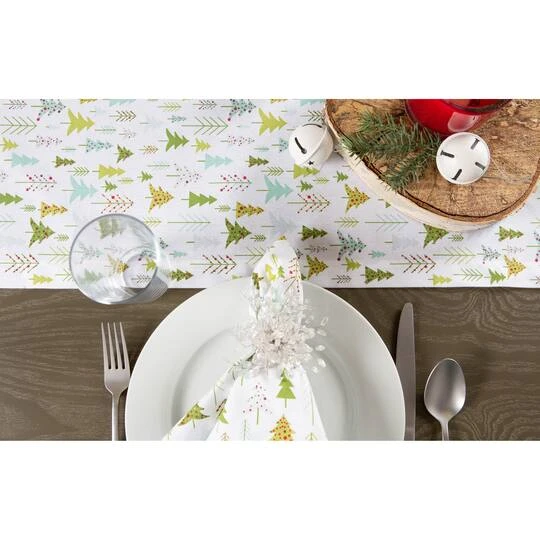 DII® 108" Holiday Woods Printed Table Runner 8 DII® 108" Holiday Woods Printed Table Runner - Image 8