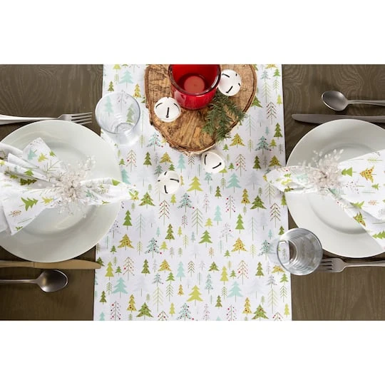 DII® 108" Holiday Woods Printed Table Runner 9 DII® 108" Holiday Woods Printed Table Runner - Image 9
