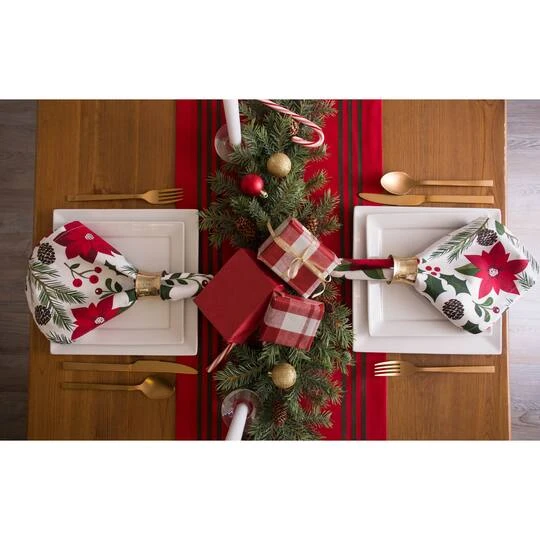 DII® 72" Red Stag Christmas Print Table Runner 3 DII® 72" Red Stag Christmas Print Table Runner - Image 3