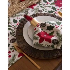 DII® 108'' Woodland Christmas Table Runner 11 DII® 108'' Woodland Christmas Table Runner -Northlight Shop D540126S 4