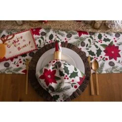 DII® 108'' Woodland Christmas Table Runner 12 DII® 108'' Woodland Christmas Table Runner -Northlight Shop D540126S 5