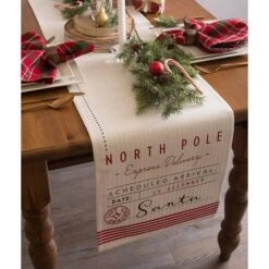 DII® 108'' Santa's Workshop Table Runner -Northlight Shop D540132S 7