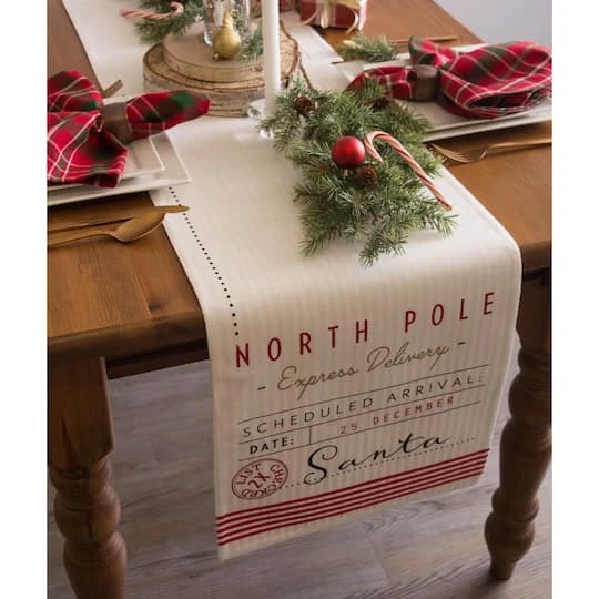 DII® 72'' Santa's Workshop Table Runner 3 DII® 72'' Santa's Workshop Table Runner - Image 3