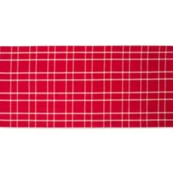 DII® 108" Holly Berry Plaid Table Runner -Northlight Shop D540138S 3