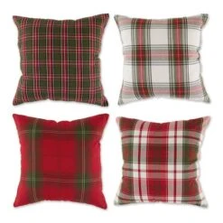 DII® Traditional Christmas Plaid Pillow Cover Set