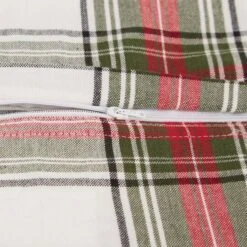 DII® Traditional Christmas Plaid Pillow Cover Set -Northlight Shop D540191S 10