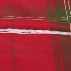 DII® Traditional Christmas Plaid Pillow Cover Set -Northlight Shop D540191S 6