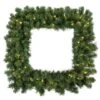 30" Clear Dura-Lit® Square Grand Teton Pine Wreath