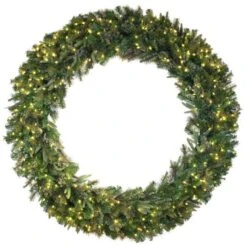 96" Warm White Dura-LitĀ® LED Cashmere Pine Wreath