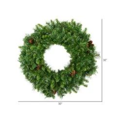 30" Cheyenne Pine Wreath -Northlight Shop D575234S 3