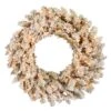 30" Clear Dura-Lit® Frosted Gold Wreath