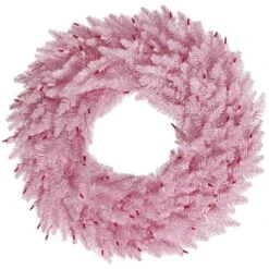 36" Pink Fir Wreath