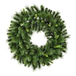 24" Bangor Mixed Pine Wreath -Northlight Shop D575272S 1 1